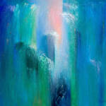 A powerful depiction of the parting of the Red Sea, with towering walls of water suspended on either side of the Israelites. The figures are seen stepping into the unknown, guided by faith, as they walk along the dry land. The mystical energy of the moment captures a sense of divine intervention and the courage to embrace the unknown, symbolizing hope, strength, and the promise of a brighter future.