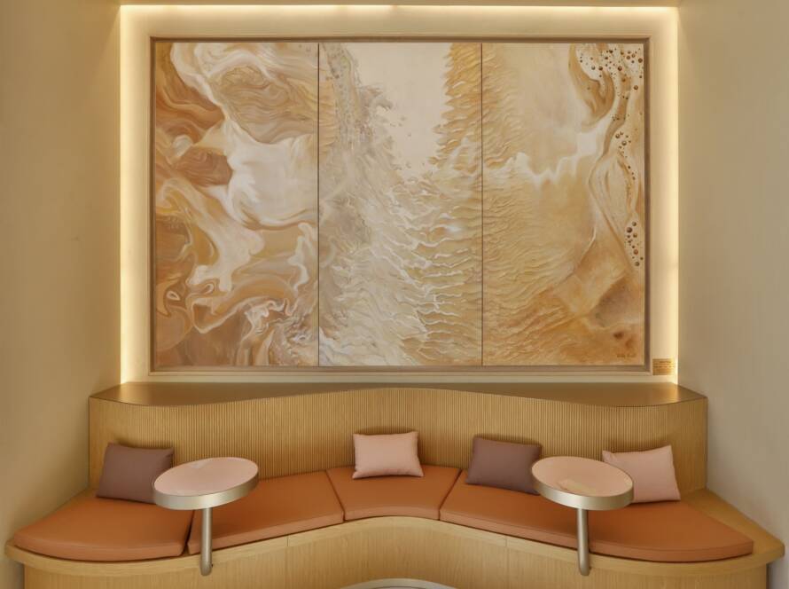 Custom commison artwork for Nesspresso in Beer Sheva Israel.