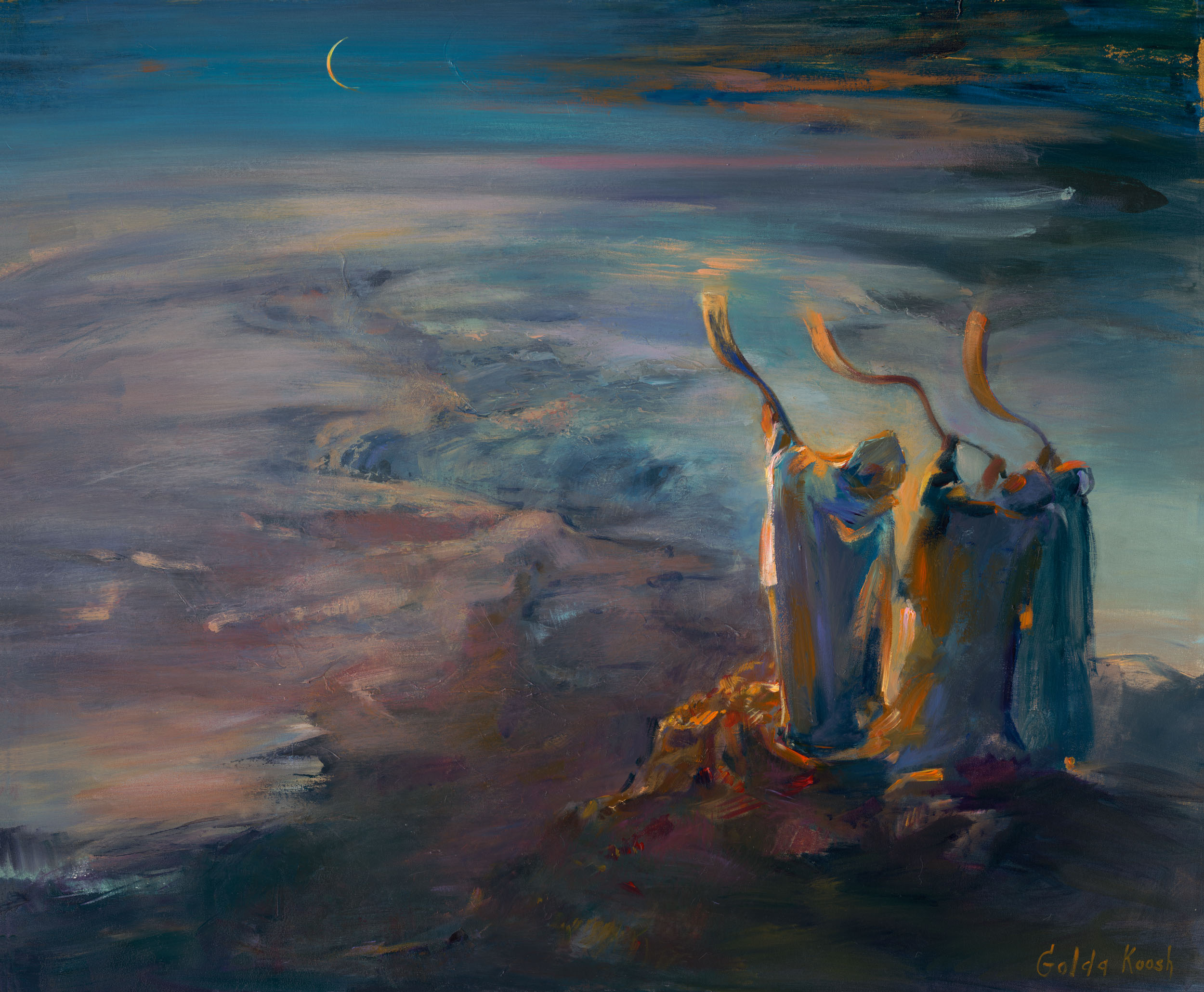 Shofar at Rosh HaShanah Sunrise